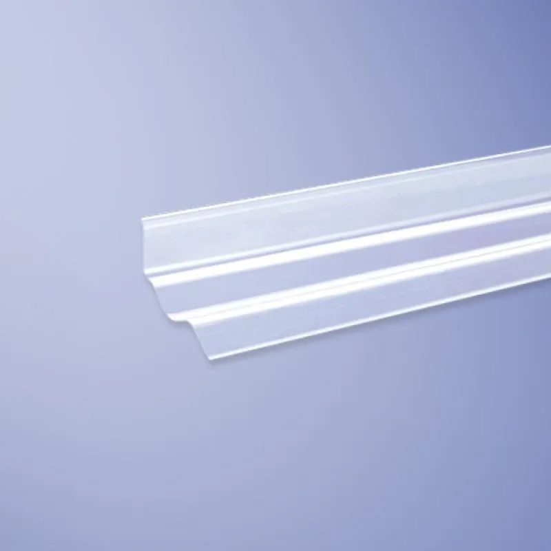 Maueranschluss aus PVC in klar für Lichtplatten im Profil 76/18 Sinus Maueranschluss aus PVC in klar für Lichtplatten im Profil 76/18 Sinus